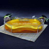 high quality clear plastic storage box acrylic food containers