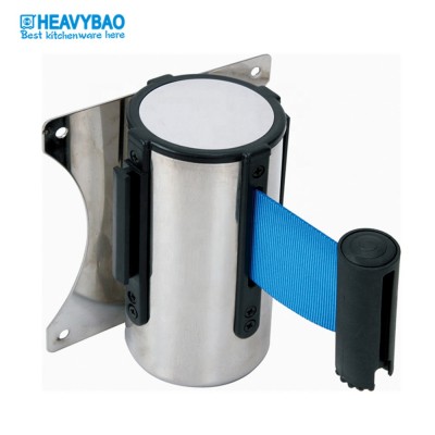 Heavybao Commercial Products Retractable Wall Mount Barrier Belt Post For Multiple Occasions Use