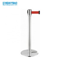 Heavybao Queue Barrier Post Welcome Telescopic Column With A Spacer Tube Fence for Bank Hotel Hospital