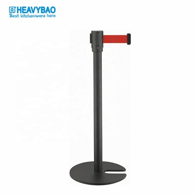 Heavybao Queue Barrier Post Airport Enterprise Fence With Telescopic Belt For Bank Hotel Hospital