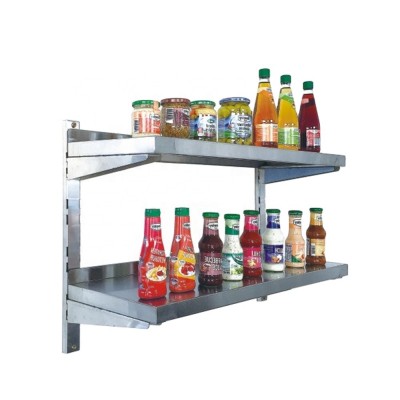 Heavybao High Quality Adjustable Stainless Steel Kitchen Wall Mount Rack Shelf