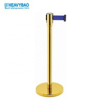 Heavybao Retractable Temporary Queue Barrier Stanchion Post With Belt For Hotel Restaurant Use