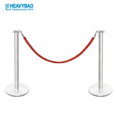 Heavybao Stainless Steel Material Rope And Pole Barrier Crowd Control Post Stand For Hotel