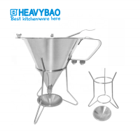 Heavybao New Design High Quality Kitchen Stainless Steel Oil Funnel