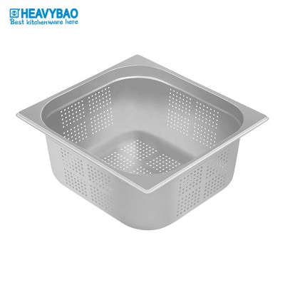 Heavybao Gastronorm Container Perforated Stainless Steel GN Pan  Restaurant Equipment