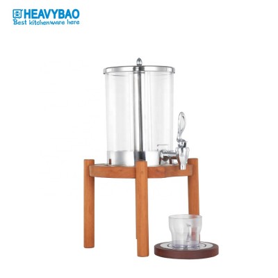 Hot Buffet Wooden Base Juice Dispenser 7L Milk Juice Dispenser