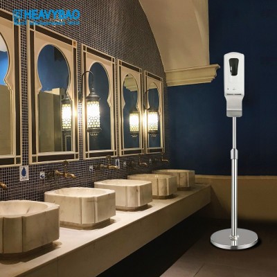 Heavybao Supermarket Automatic Floor Stand Touchless Hand Sanitizer Dispenser with Sensor