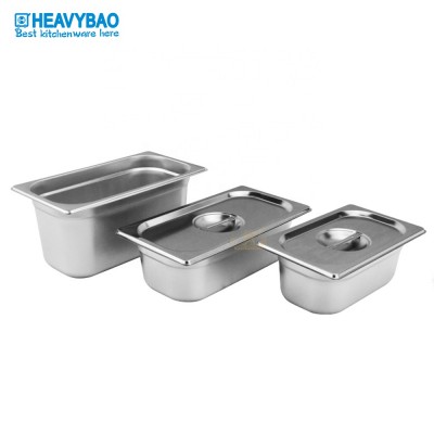 1/3 stainless steel US style kitchen container serving pan steam table pan