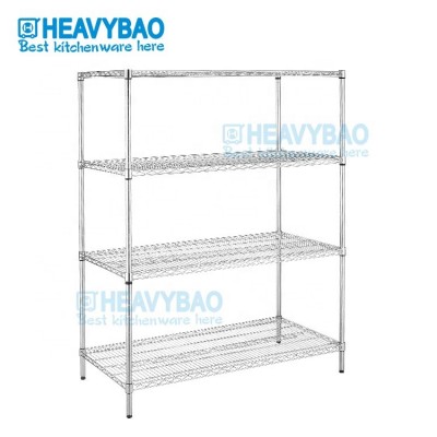 Heavybao Stainless Steel Adjustable Metal Mount Rack Shelf Shelving