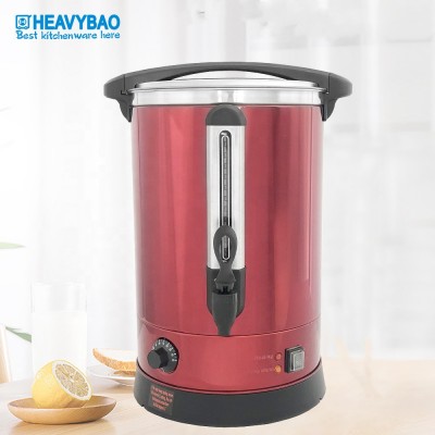 Heavybao Stainless Steel Colorful Electric Drinking Boiler Hot Water Heater Wine Tea Warmer Heating Element Catering Urn