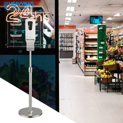 Heavybao Commerce Public Places Portable Touchless Auto Sensor Hand Sanitizer Soap Dispenser Floor Stand