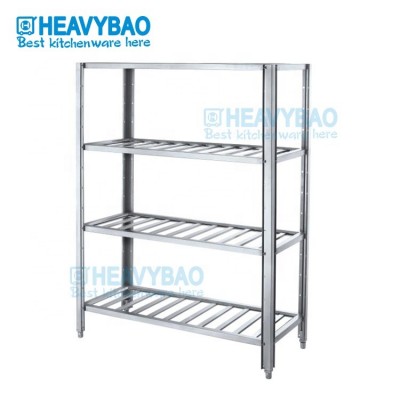 Heavybao Catering Equipment Adjustable Multipurpose Stainless Steel Storage Rack Shelf For Kitchen