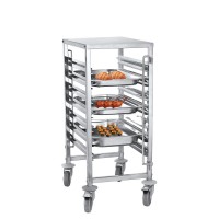 Heavybao Hotel Restaurant Movable Small Trolley Home Kitchen Worktable Storage Rack Trolley For Pans Transport